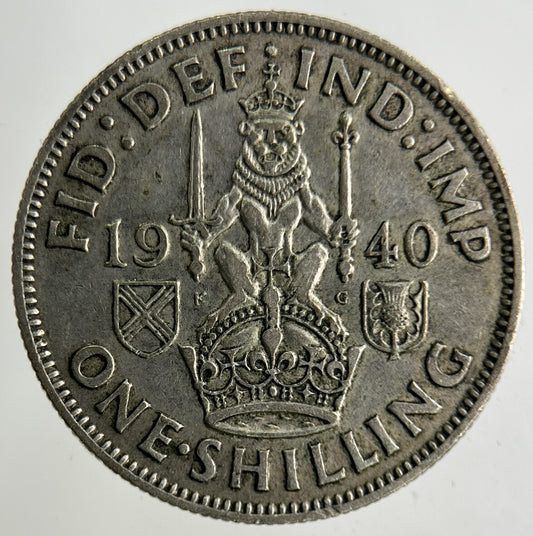 1940 George VI Shilling Silver Coin | Collectable Grade