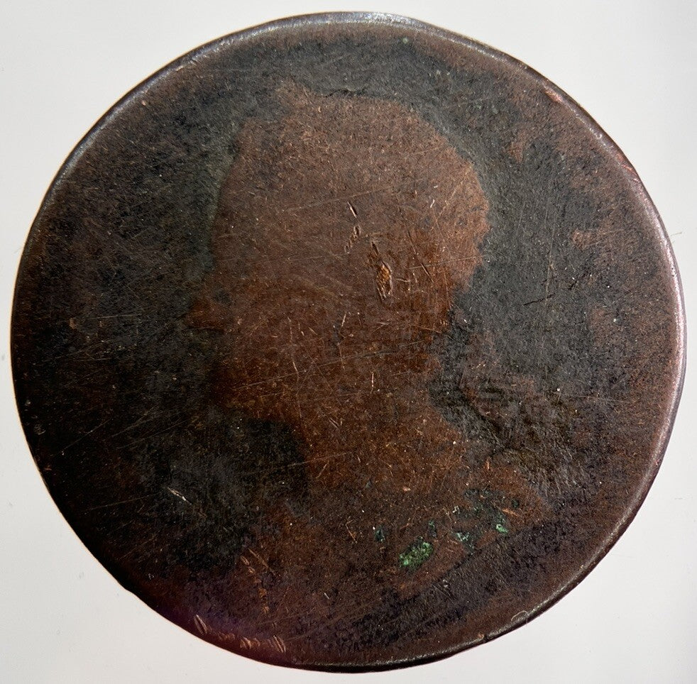 George II 2nd Half-Penny Coin | Worn Grade | a1341