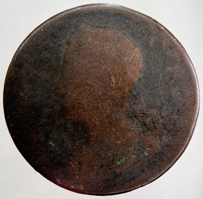 George II 2nd Half-Penny Coin | Worn Grade | a1341