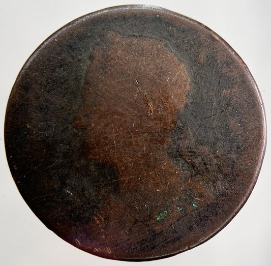 George II 2nd Half-Penny Coin | Worn Grade | a1341