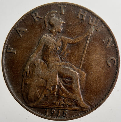 1915 George V Farthing Coin | Collectable Grade | a7381