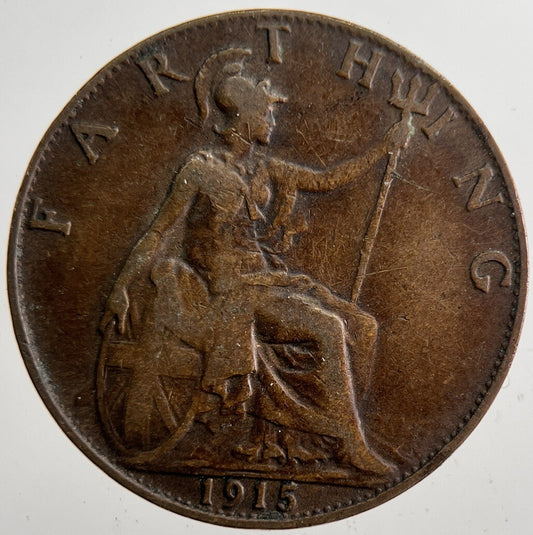 1915 George V Farthing Coin | Collectable Grade | a7381