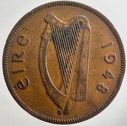1948 Irish Penny Coin | Fine Collectable Grade | a7493