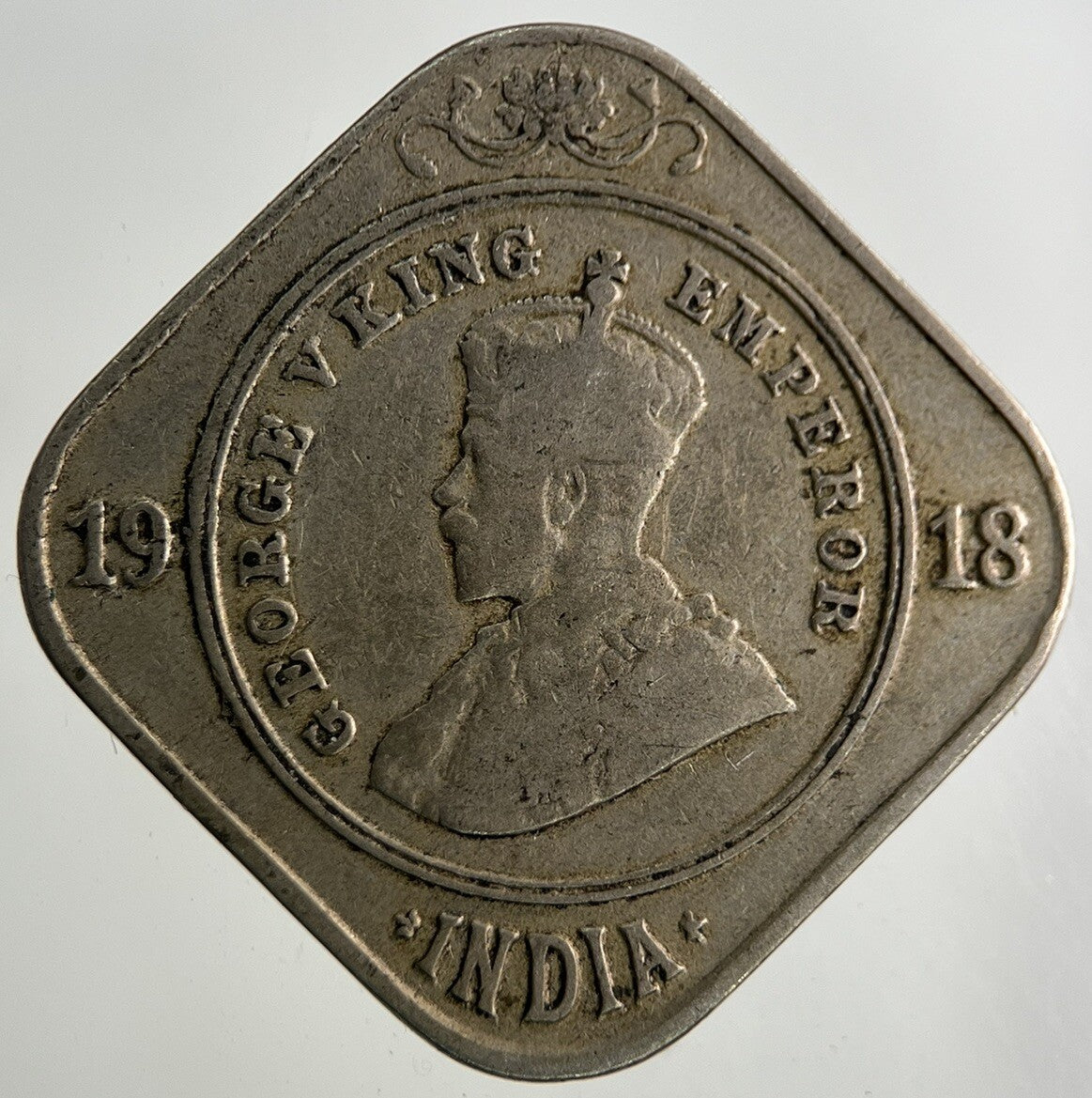 1918 India 2 Annas Coin | Collectable Grade