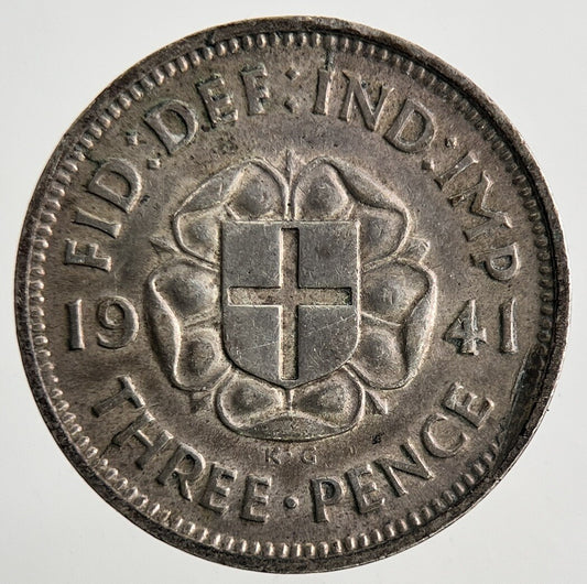 1941 George VI Threepence Silver Coin | Very High Grade | a9840