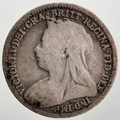 1895 Veiled Head Victoria Threepence Silver Coin | Collectable Grade | a920