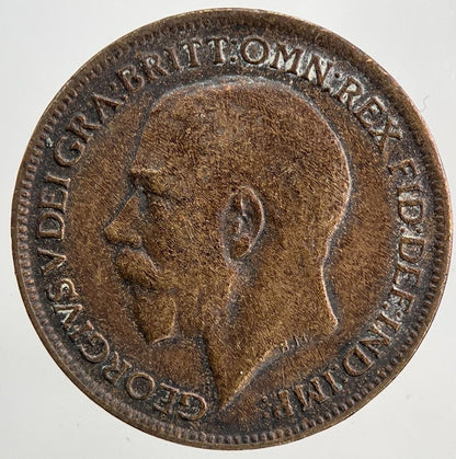 1916 George V Farthing Coin | Fine Collectable Grade