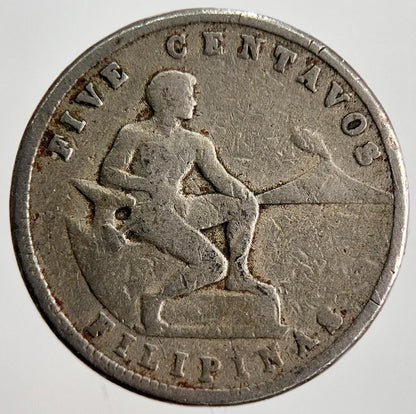 1938 Philippines 5 Five Centavos Coin | Collectable Grade | a2538