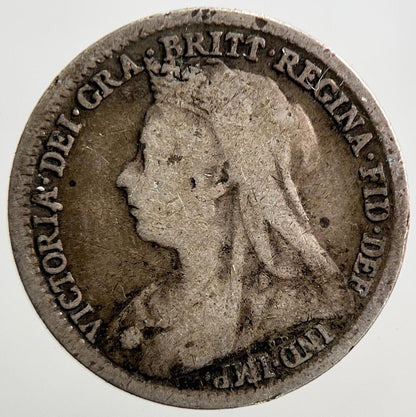 1897 Veiled Head Victoria Threepence Silver Coin | Collectable Grade