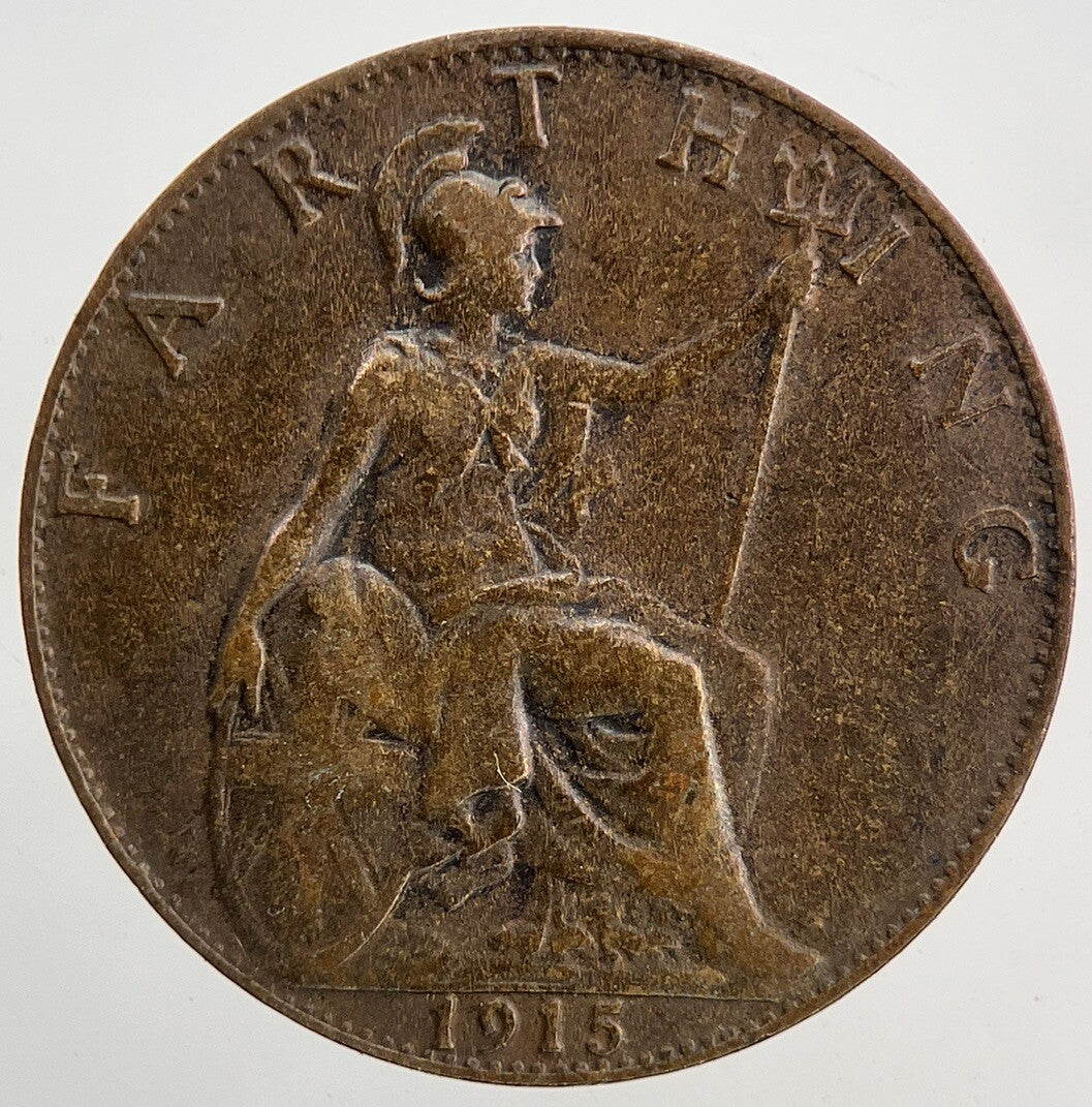 1915 George V Farthing Coin | Fine Collectable Grade
