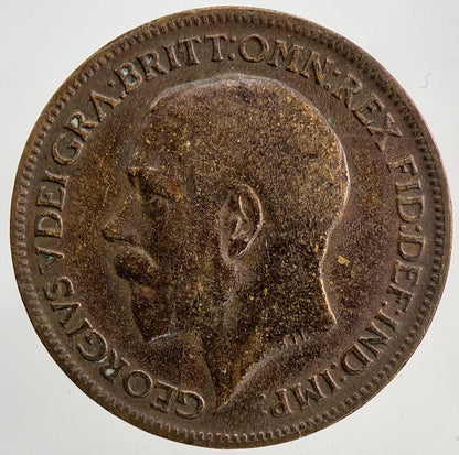 1915 George V Farthing Coin | Fine Collectable Grade