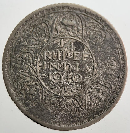 1940 India 1/4 Quarter Rupee Silver Coin | Collectable Grade | a7674