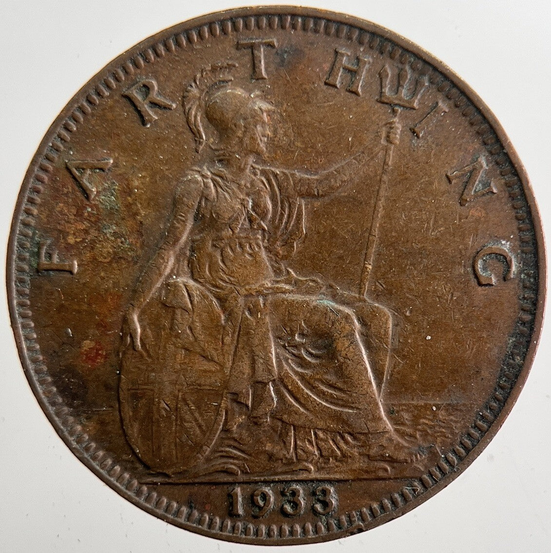 1933 George V Farthing Coin | Very High Grade | a7385