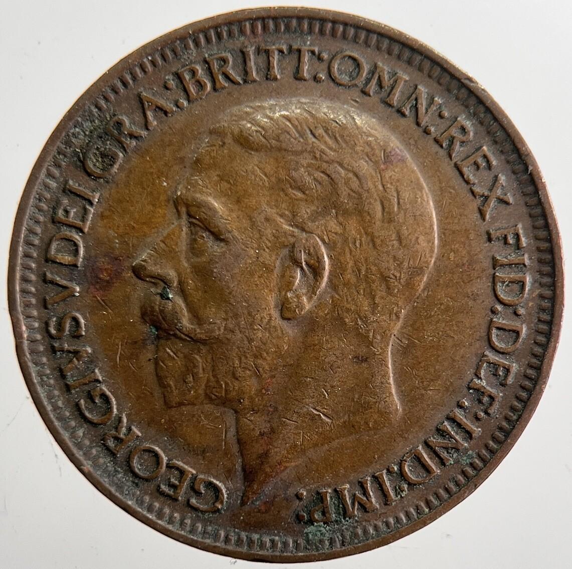 1933 George V Farthing Coin | Very High Grade | a7385