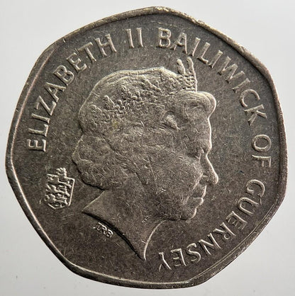 1999 Guernsey 20p 20 Twenty Pence Coin | Fine Collectable Grade | a7488