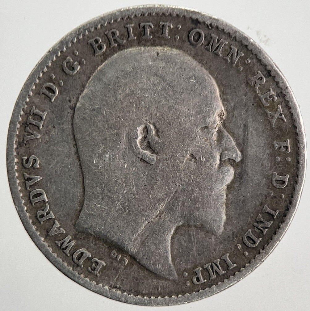 1909 Edward VII Threepence Silver Coin | Collectable Grade | a9820