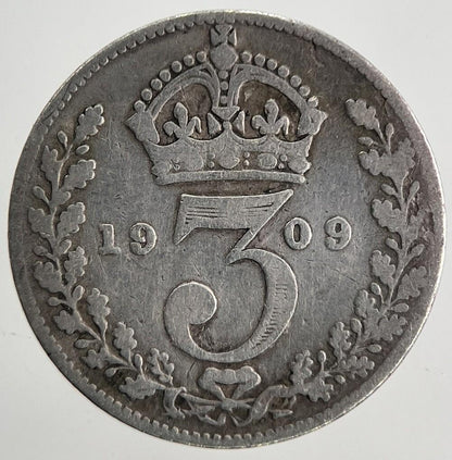 1909 Edward VII Threepence Silver Coin | Collectable Grade | a9820
