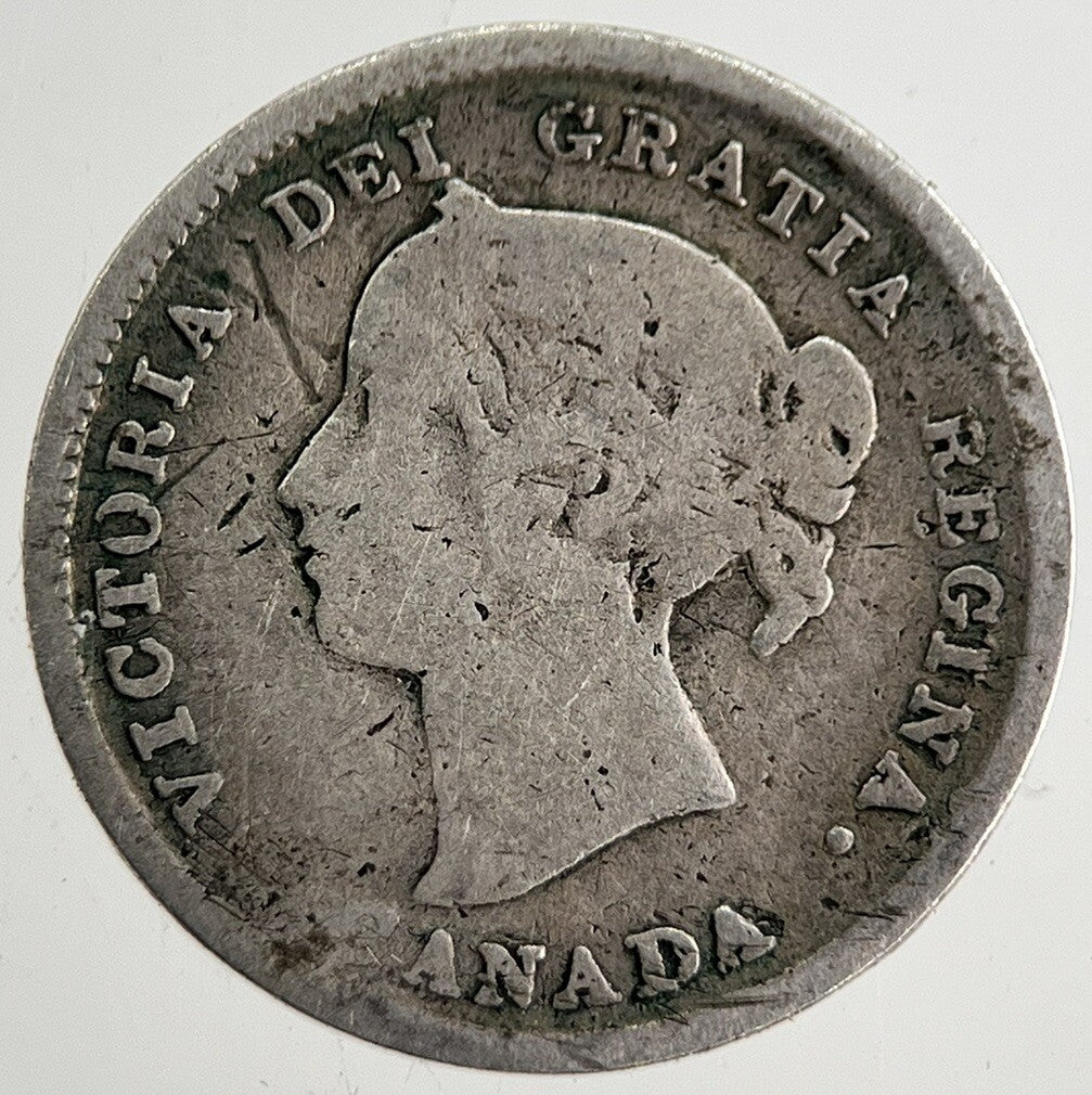 1863 Canada 5 Cents Silver Coin | Collectable Grade | a8323