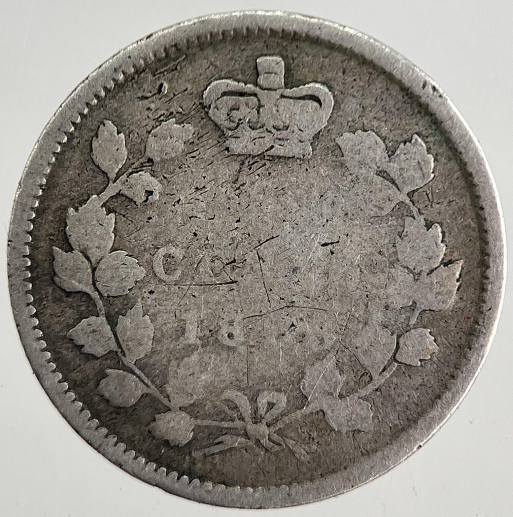 1863 Canada 5 Cents Silver Coin | Collectable Grade | a8323