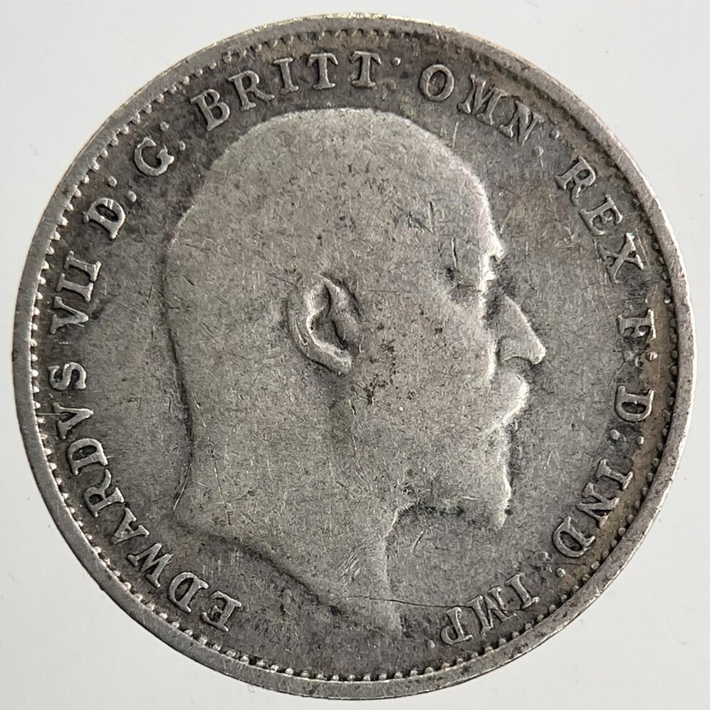 1909 Edward VII Threepence Silver Coin | Fine Collectable Grade | a9841