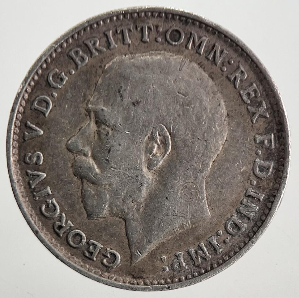 1917 George V Threepence Silver Coin | Fine Collectable Grade | a9822