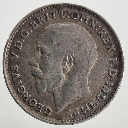1917 George V Threepence Silver Coin | Fine Collectable Grade | a9822