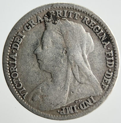 1901 Victoria Threepence Silver Coin | Collectable Grade | a4040