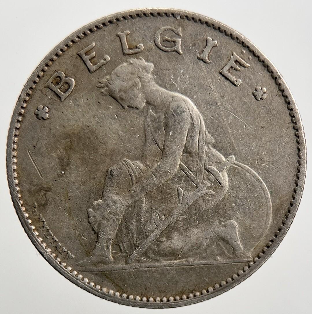 1922 Belgium 1 Franc Coin | Fine Collectable Grade