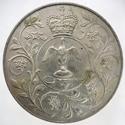 1977 Elizabeth II 2nd Jubilee Crown British Coin | Very High Grade | a4824