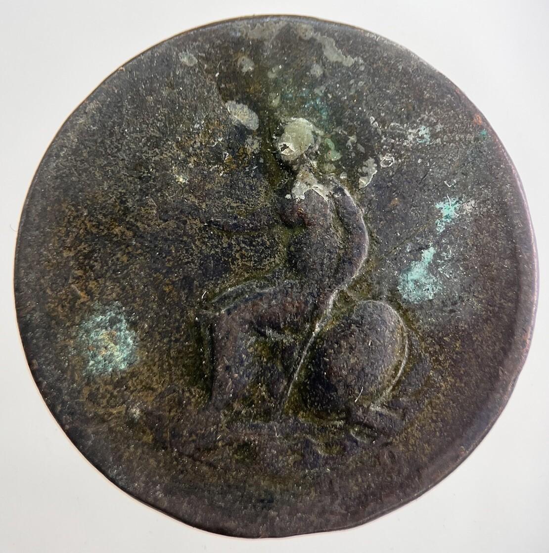 1799 George 3rd III Half-Penny British Coin | Worn Grade | a7519