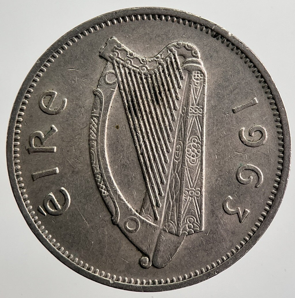 1963 Irish Dog Sixpence Coin | Very High Grade | a7458