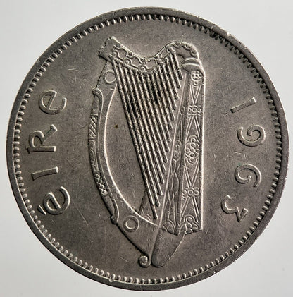 1963 Irish Dog Sixpence Coin | Very High Grade | a7458