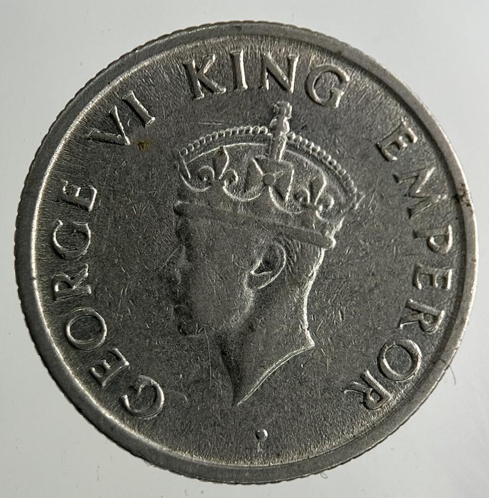 1947 India 1/4 Quarter Rupee Coin | Fine Collectable Grade