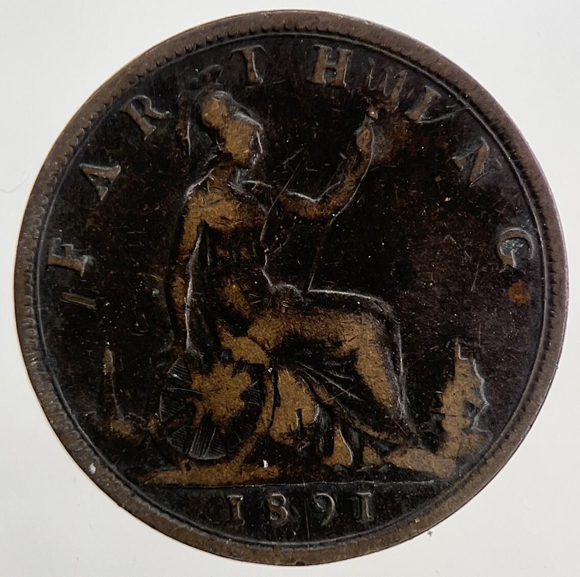 1891 Victoria Farthing Coin | Collectable Grade