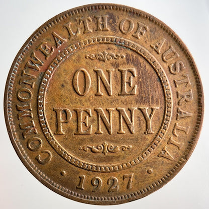 1927 Australia One Penny Coin | Fine Collectable Grade | a3209