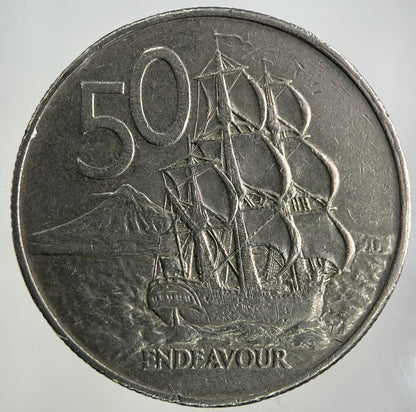 1982 New Zealand 50 Cents Coin | Fine Collectable Grade