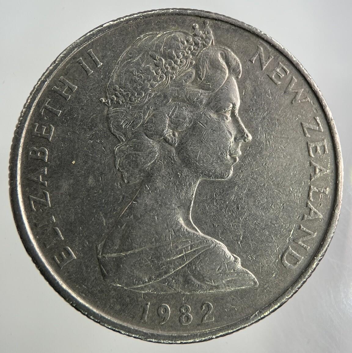 1982 New Zealand 50 Cents Coin | Fine Collectable Grade