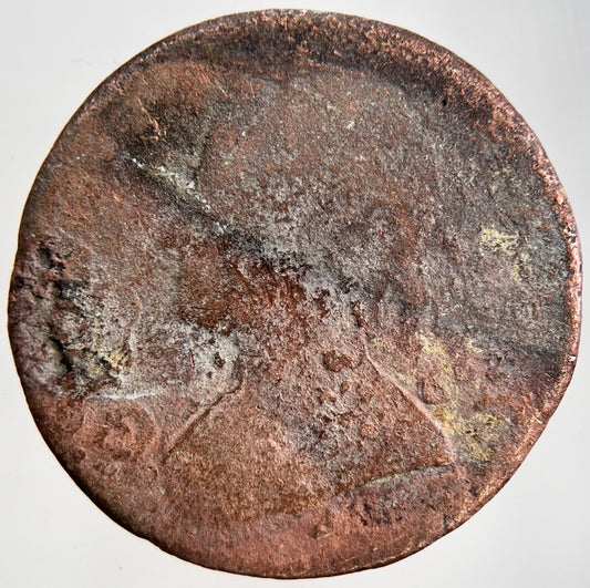 George II 2nd Half-Penny Coin | Worn Grade | a954