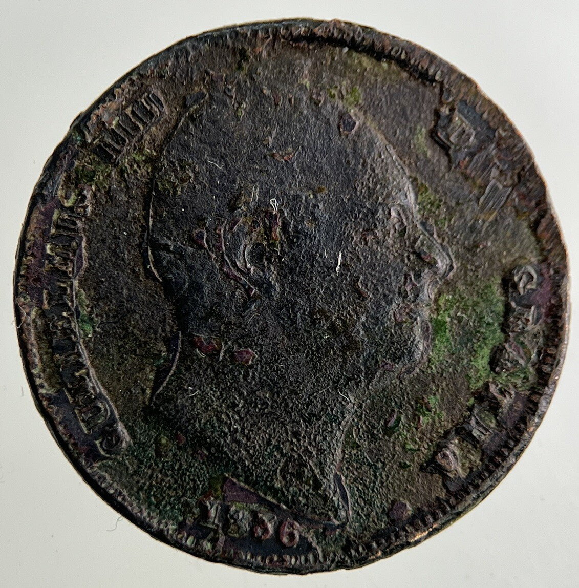 British William IV Farthing Coin | Fair Grade