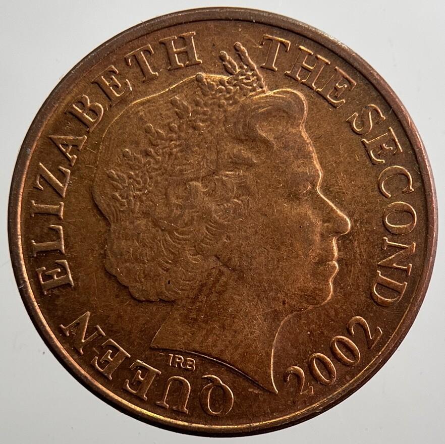2002 Jersey One Penny Coin | Very High Grade | a7484