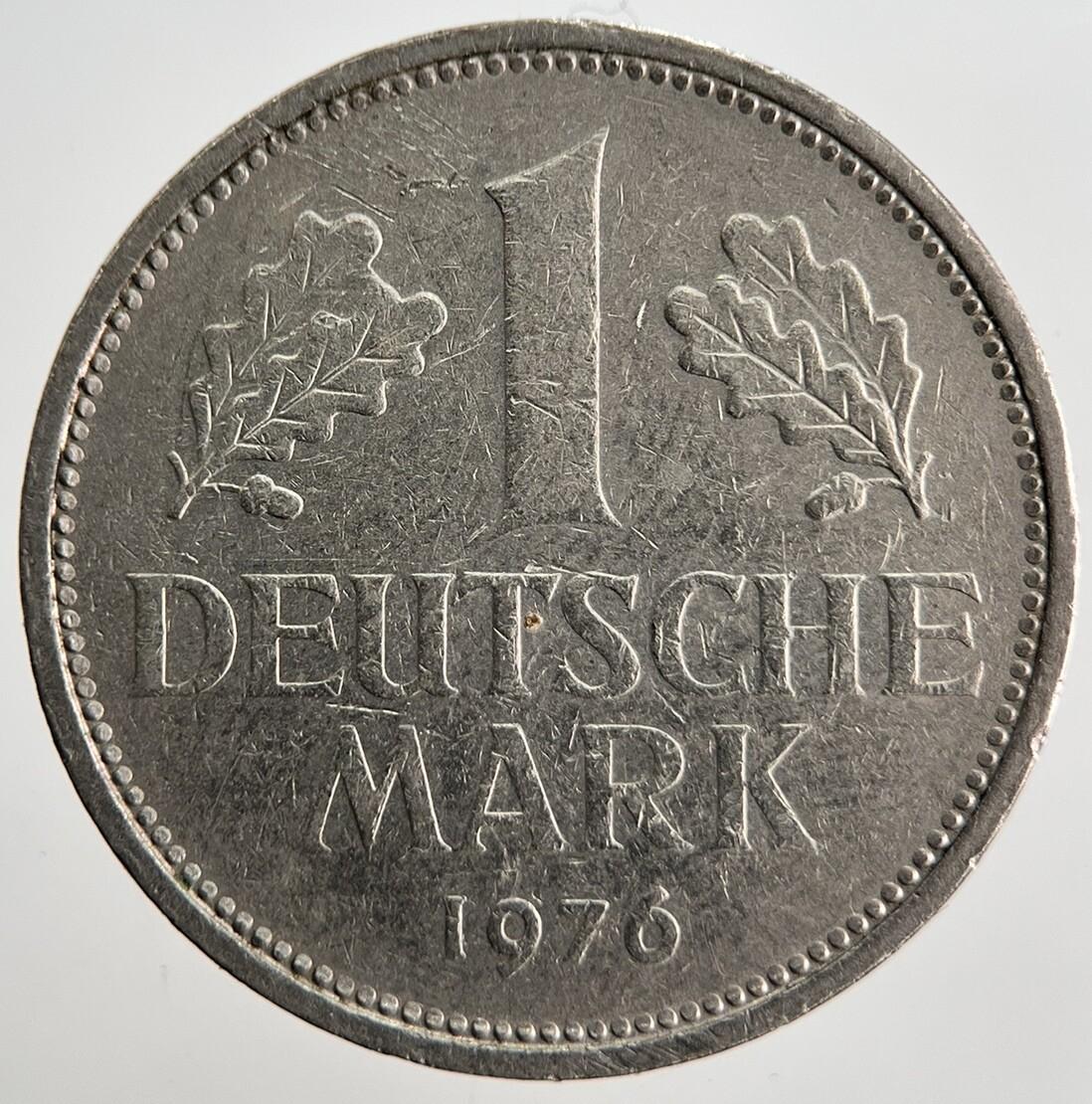 1976-F Germany 1 One Mark Coin | Fine Collectable Grade | a2528