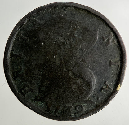 1739 George II 2nd Farthing Coin | Collectable Grade