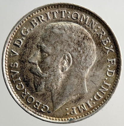 1917 George V Threepence Silver Coin | Very High Grade | a3225