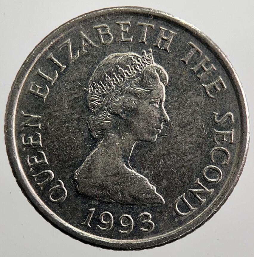 1993 Jersey 5p 5 Five Pence Coin | Very High Grade | a7485