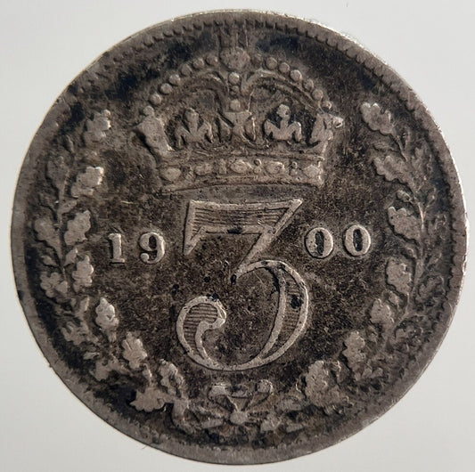 1900 Victoria Threepence Silver Coin | Collectable Grade | a590