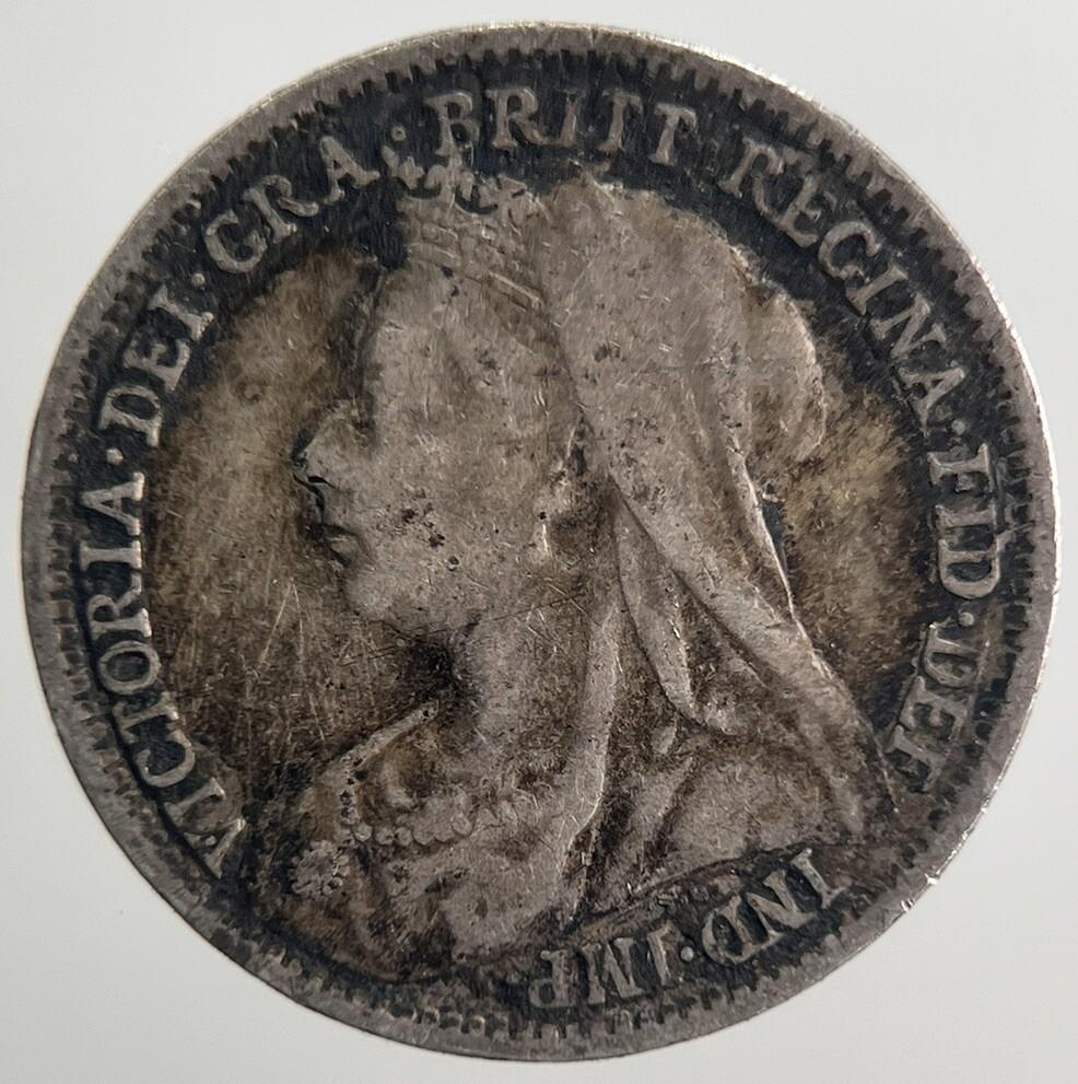 1900 Victoria Threepence Silver Coin | Collectable Grade | a590