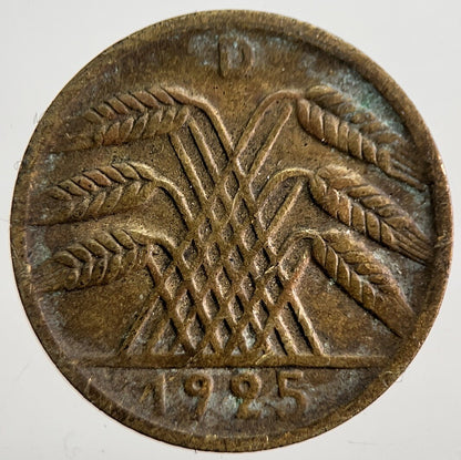 1925 Germany 5 Pfennig Coin | Collectable Grade | a7507