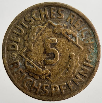 1925 Germany 5 Pfennig Coin | Collectable Grade | a7507