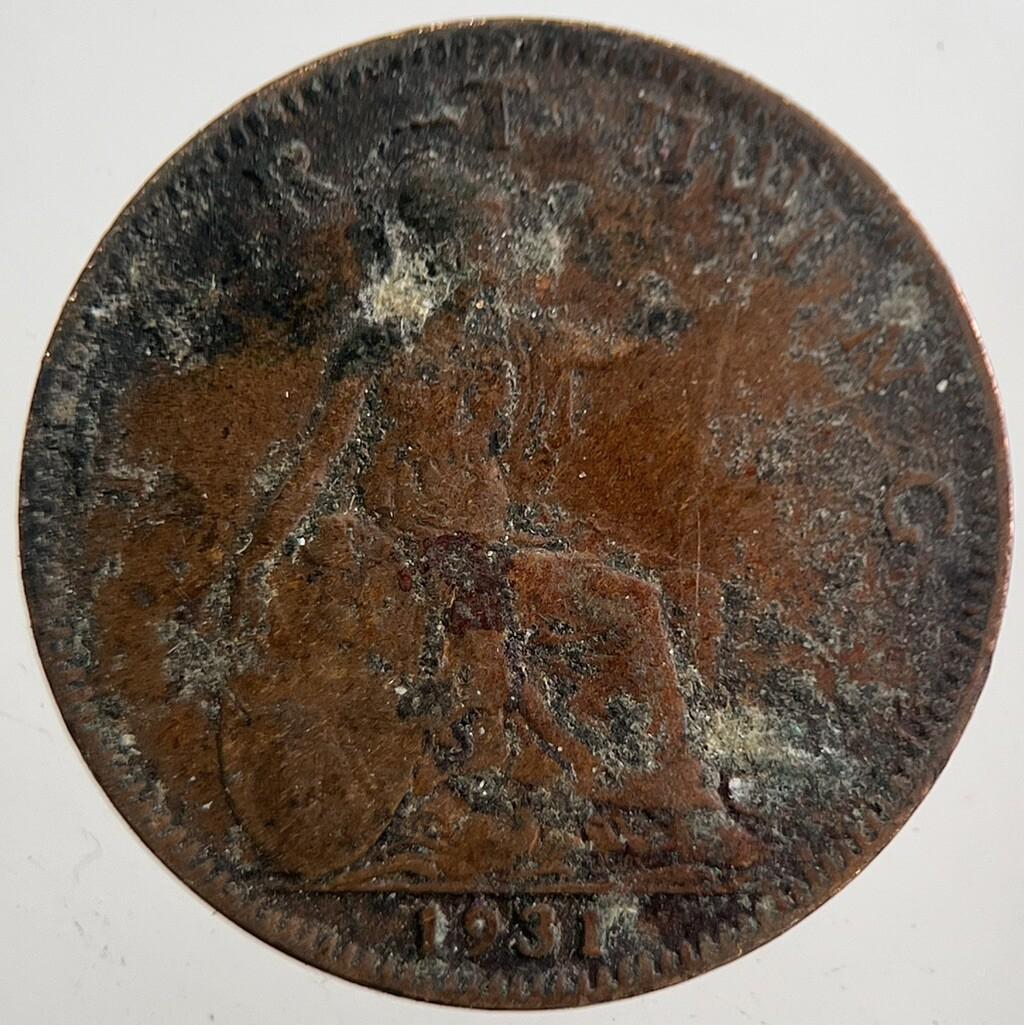 1931 George V Farthing Coin | Collectable Grade | a7704
