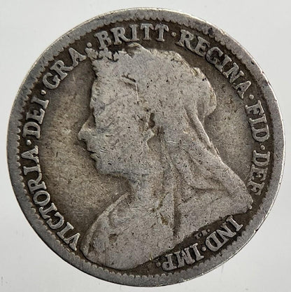 1896 Victoria Threepence Silver Coin | Collectable Grade | a6076